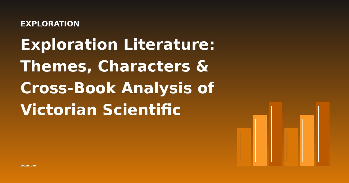 Exploration Literature: Themes, Characters & Cross-Book Analysis of Victorian Scientific Travelogues