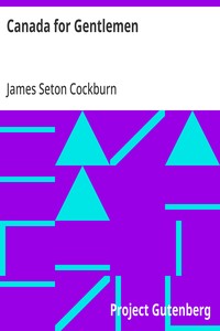 Cover of Canada for Gentlemen — Context and Discussion
