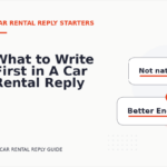 What to Write First in A Car Rental Reply