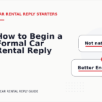How to Begin a Formal Car Rental Reply
