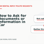 How to Ask for Documents or Information in Car Rental Reply English