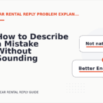 How to Describe a Mistake Without Sounding Rude in Car Rental Reply English