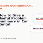 How to Give a Useful Problem Summary in Car Rental Reply English