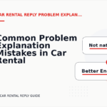 Common Problem Explanation Mistakes in Car Rental Reply English