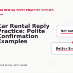 Car Rental Reply Practice: Polite Confirmation Examples