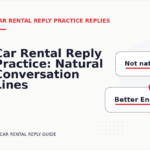 Car Rental Reply Practice: Natural Conversation Lines