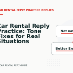 Car Rental Reply Practice: Tone Fixes for Real Situations