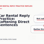 Car Rental Reply Practice: Softening Direct Sentences