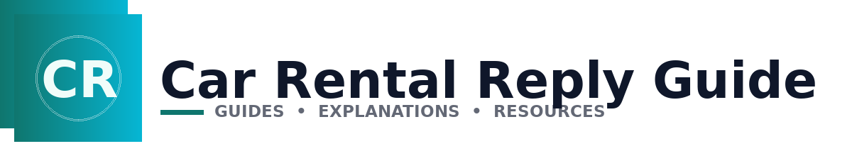 Car Rental Reply Guide